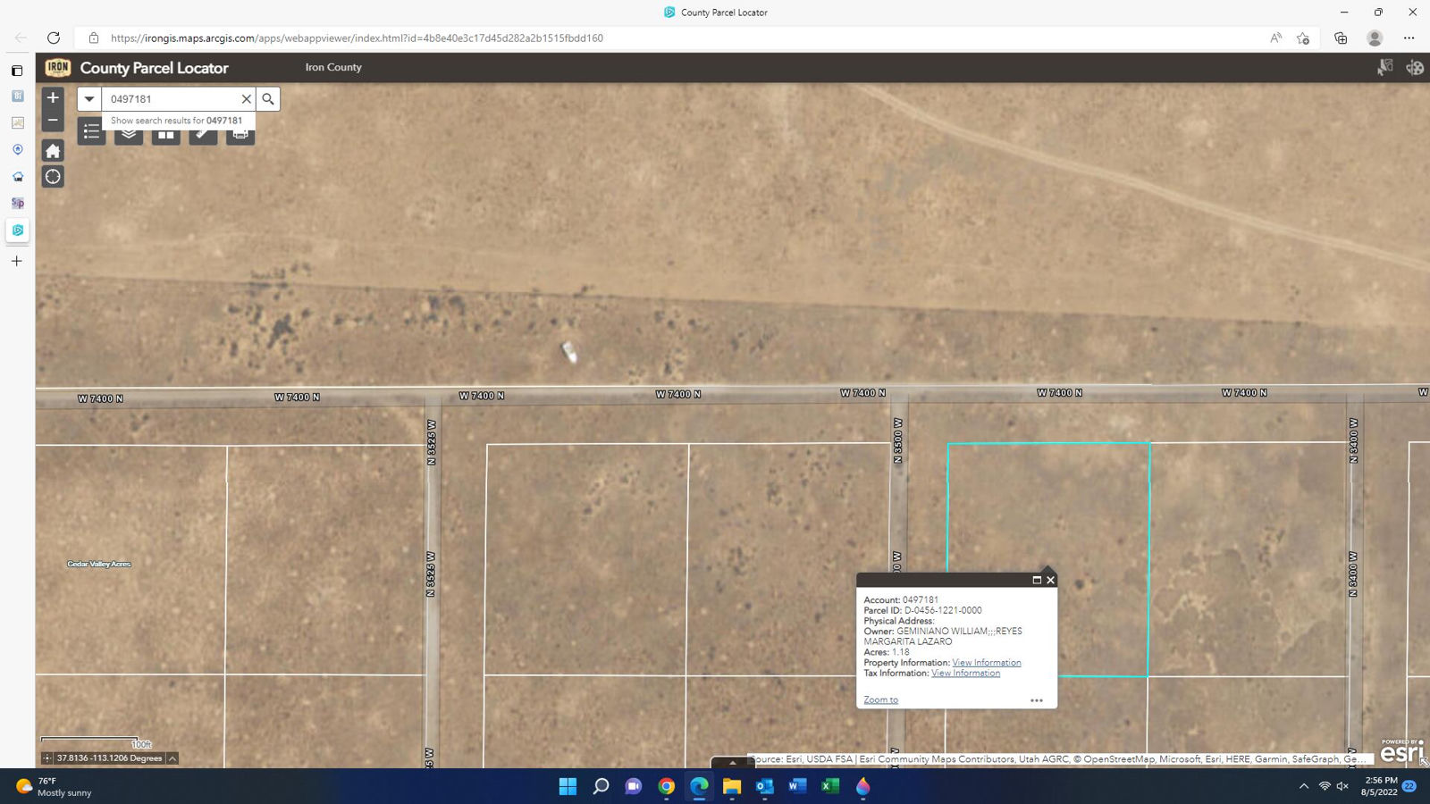 7379 N 3400 W, Lot 1 Block C, CVA, Cedar City, photo 4 of 6