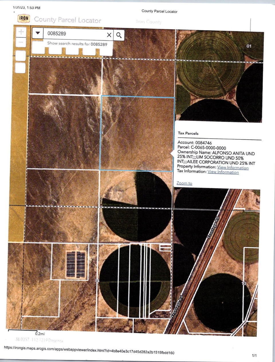 160 Acres S11,T32S,R8W, Paragonah