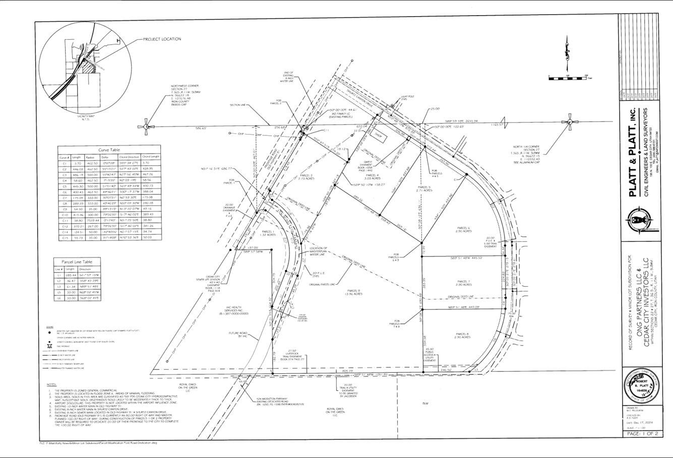 Parcel # 6 2.9 Acres South Interchange, Commercial Lot, Cedar City, photo 3 of 4