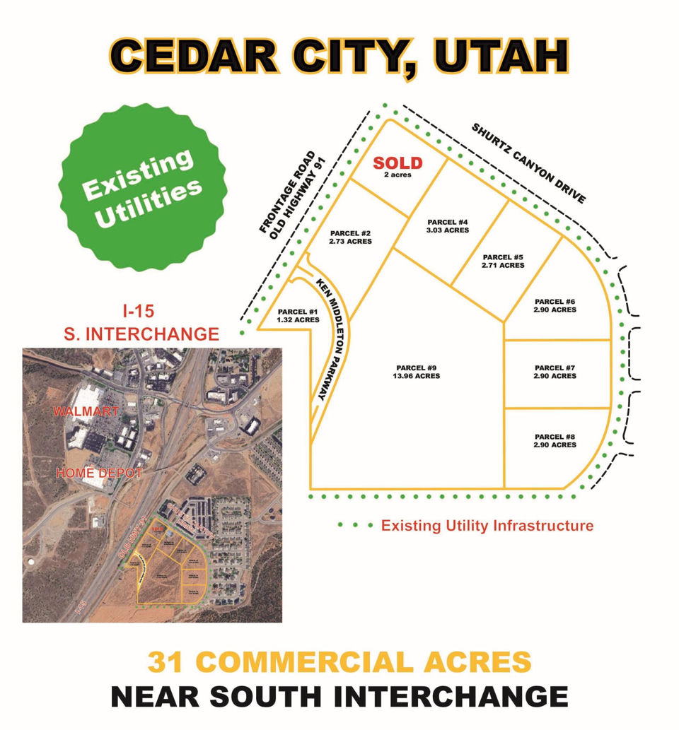 Parcel #4 3.03 Acres South Interchange, Commercial Lot, Cedar City, photo 2