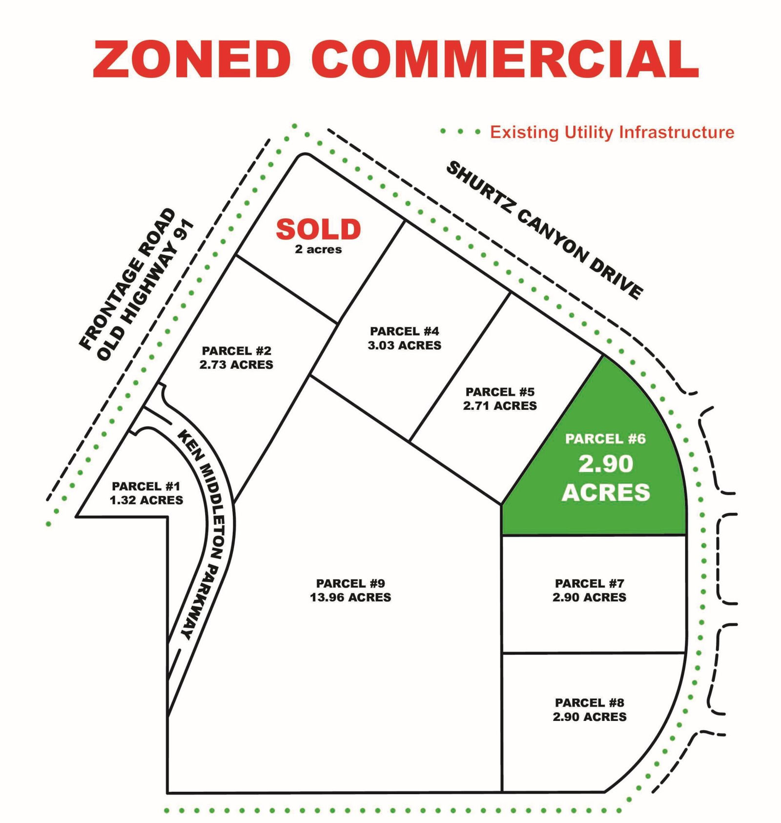 Parcel # 6 2.9 Acres South Interchange, Commercial Lot, Cedar City, photo 1