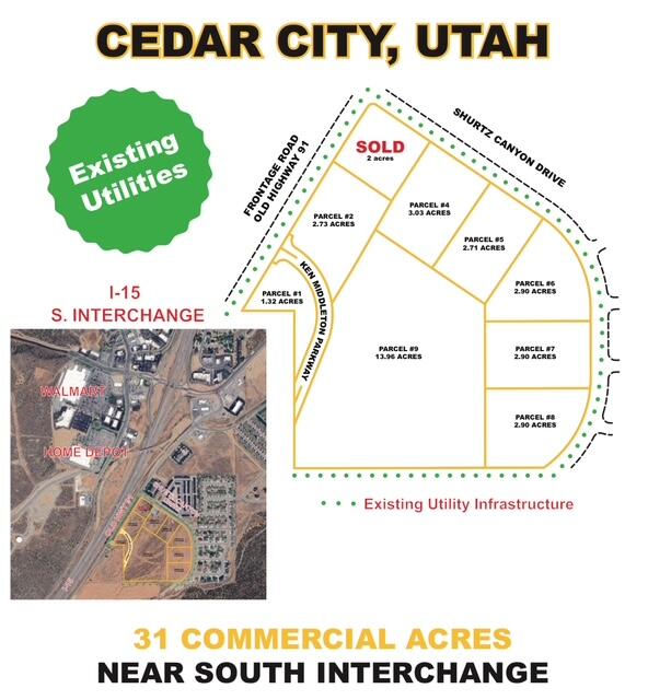 Parcel #7 2.9 Acres South Interchange, Commercial Lot, Cedar City, photo 2