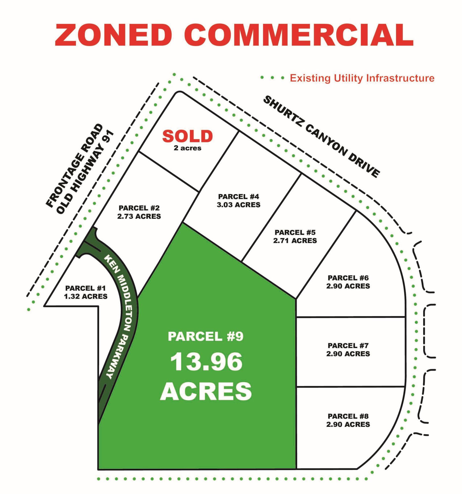 Parcel #9 13.96 Acres South Interchange, Commercial Lot, Cedar City, photo 1