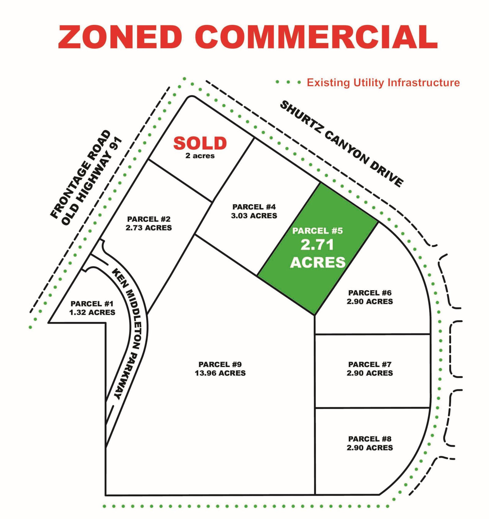 Parcel #5 2.71 Acres South Interchange, Commercial Lot, Cedar City, photo 1