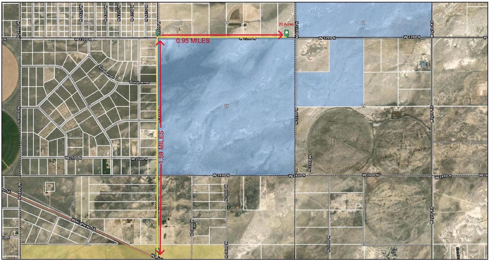 20 Acres Sec10 T35S R17W, E1/2SE1/4SE1/4, Beryl, photo 3 of 6