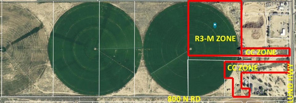 800 N Lund HWY 19.62 Acres R3-M & CC, Zones With Water, Cedar City